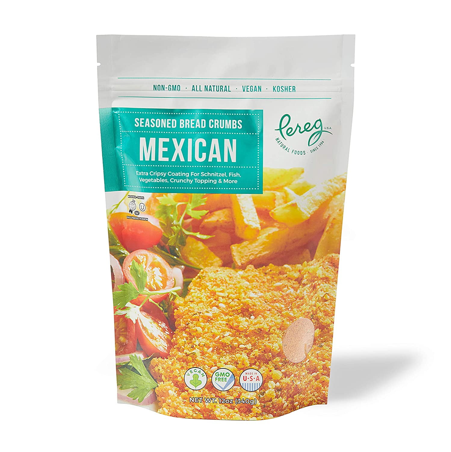 Pereg Mexican Bread Crumbs - 6 Pack Of Seasoned Crispy Crumbs For Coating & Stuffing - Non-GMO, 12oz Each