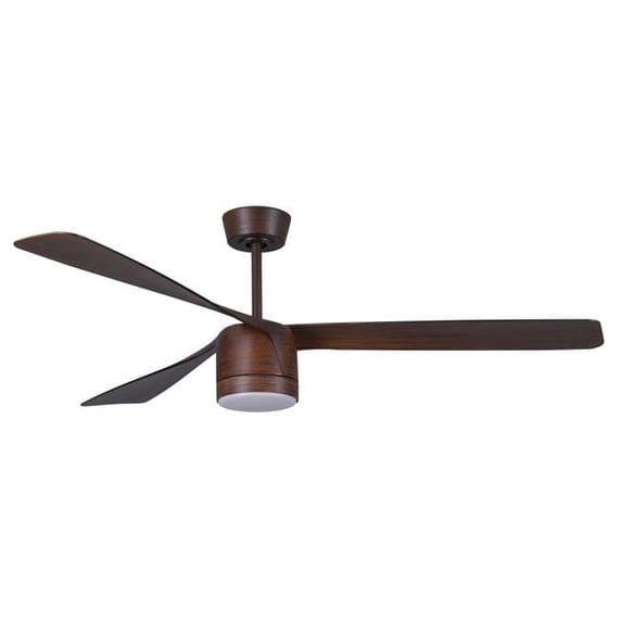 Peregrine 56' Dark Koa Light with Remote Ceiling Fan