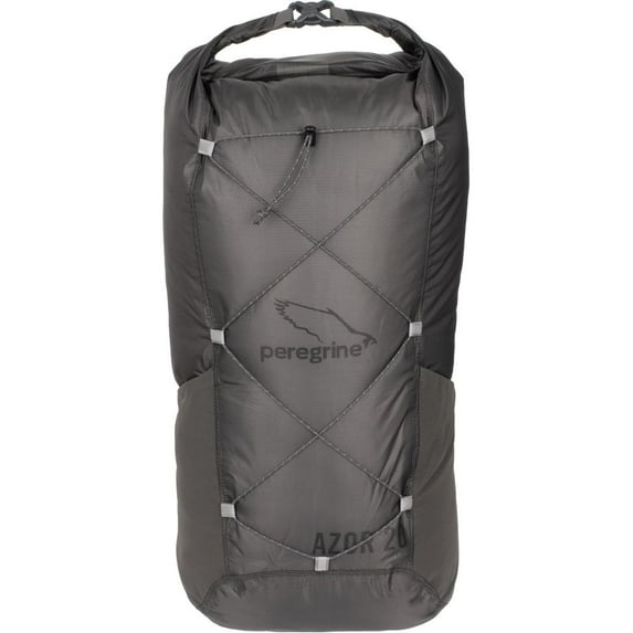 Peregrine Azor Dry Bag Backpack, Water Tight Roll Top, Great for Day Trips, 20L, Grey