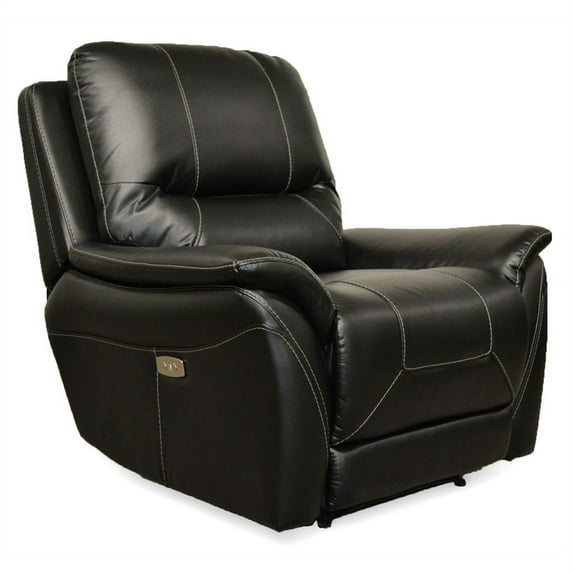 Pereira Charcoal Faux Leather Living Room Power Recliner