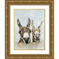 thumbnail image 1 of Perejogina, Dina 25x32 Gold Ornate Wood Framed with Double Matting Museum Art Print Titled - The Donkeys, 1 of 4