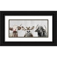 thumbnail image 1 of Perejogina, Dina 32x16 Black Ornate Wood Framed with Double Matting Museum Art Print Titled - Animal Friends II, 1 of 4