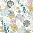 thumbnail image 1 of Perennial Blooms Peel and Stick Wallpaper, 1 of 33