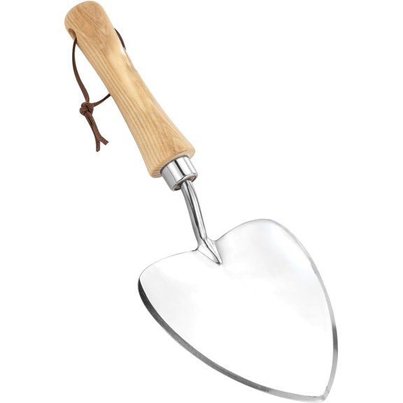Perennial Trowel, Oversized Garden Potting Trowel with Sharp Blade Wood Hand Shovel, Stainless Steel Planting Trowel Gardening Tool for Roots,Planting,Digging,Transplanting and Cutting