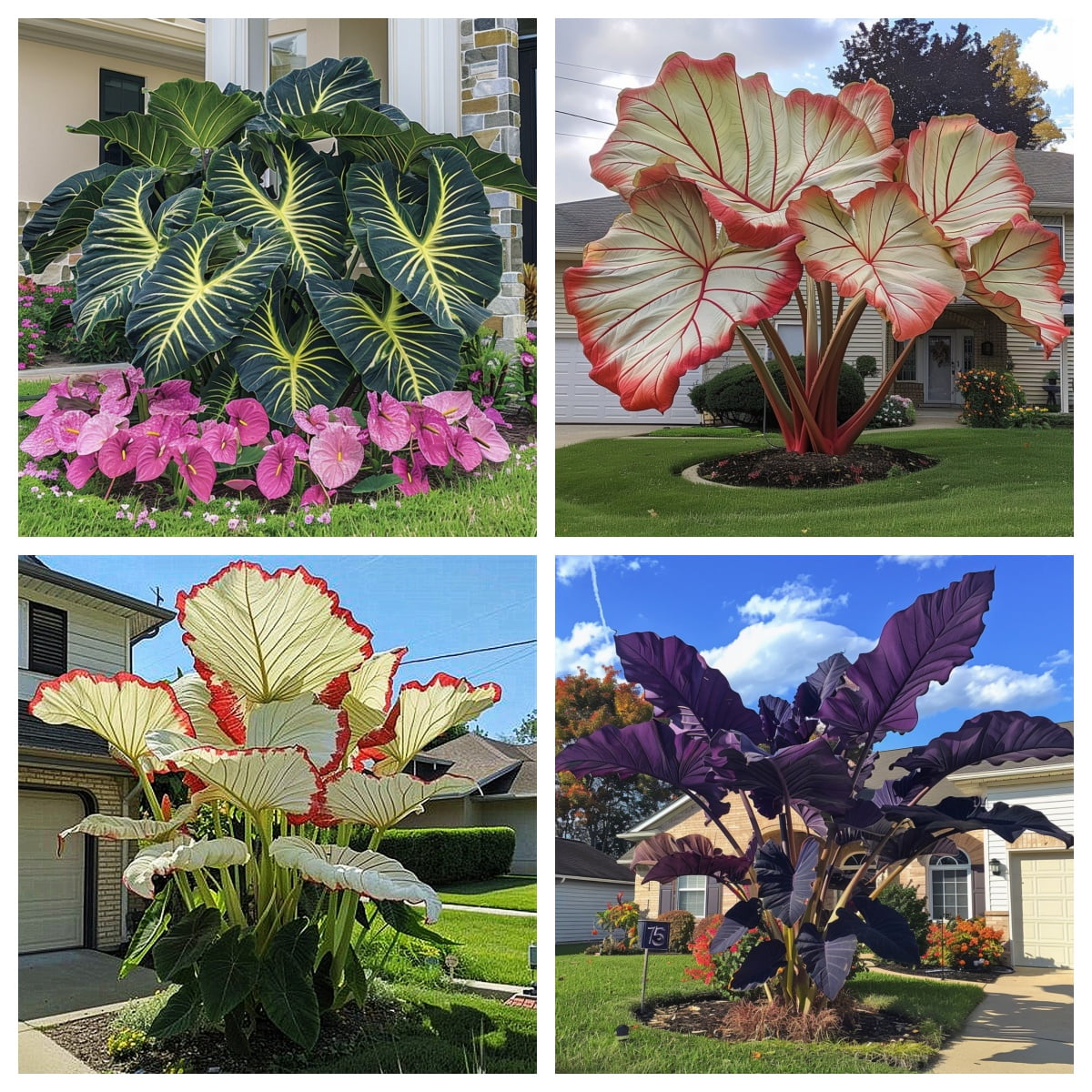 Perennial elephant ears weave a rich tropical dreamscape for your