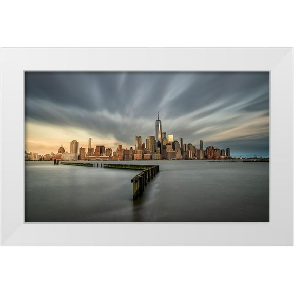 Perez Aamp, Alvaro 32x21 White Modern Wood Framed Museum Art Print Titled - Scape