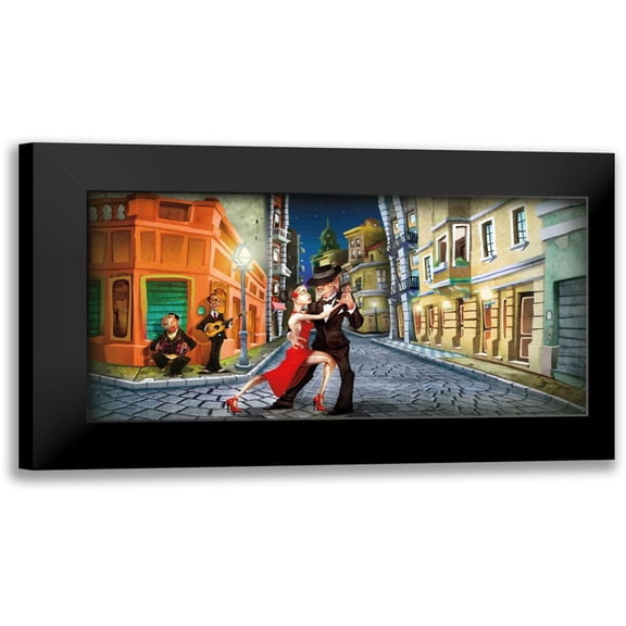 Perez, Adam 14x9 Black Modern Framed Museum Art Print Titled - Tango