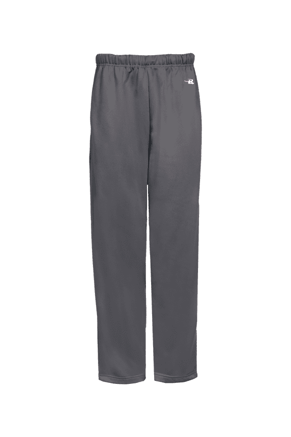 Perf. Fleece Open Bottom Youth Pant - Graphite XS