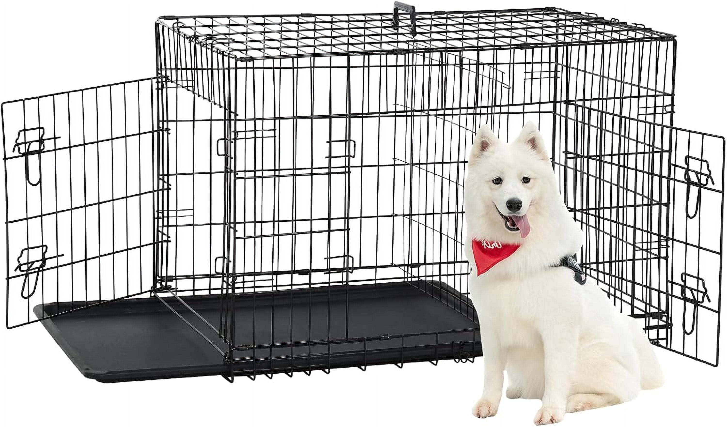 View of Perfactly 48 inch Extra Large Portable Dog Crate,Indoor Outdoor Dog ...