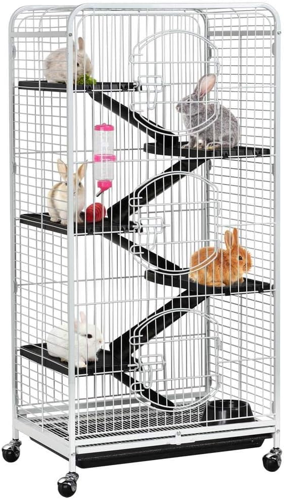 Perfactly 52-inch Rat Cage Multi Level Rolling Pet Cage for Ferret ...