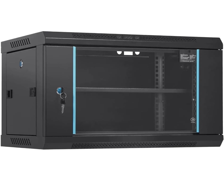 Perfactly 6U Wall Mount Network Server Cabinet, 15.5''Deep, Server Rack ...