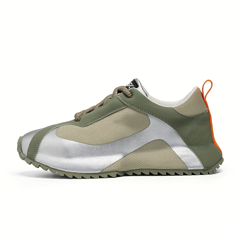 Perfect-2026 New Men'S All-Season Low-Top Casual Sneakers - Durable Outdoor Hiking & Daily Wear Shoes, Sleek Sporty Design, Fabric ， Breathable Fabric & Synthetic Upper, Thick Cushioned PVC Sole for