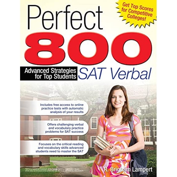 Pre-Owned Perfect 800: SAT Verbal: Advanced Strategies for Top Students (Paperback) 159363434X 9781593634346