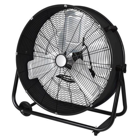 Perfect Aire 29.75 x 24 in. Black Drum Fan