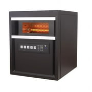 Perfect Aire 4010535 17 x 14.5 x 12.75 in. Electric Infrared Heater with Remote, Brown