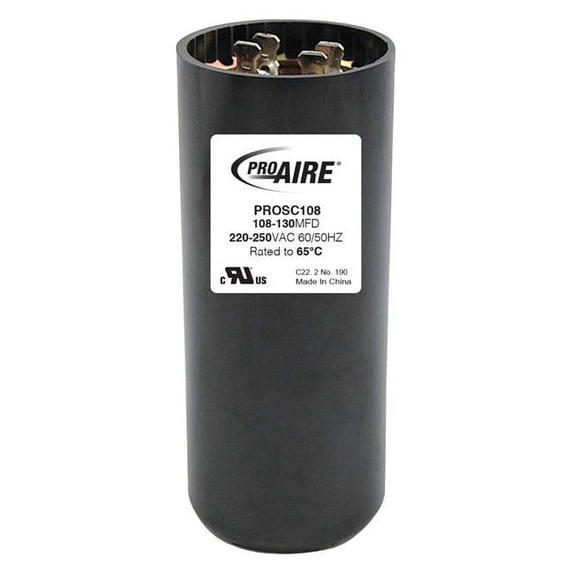 Perfect Aire 3906559 108-130 MFD Pro-Aire Round Start Capacitor