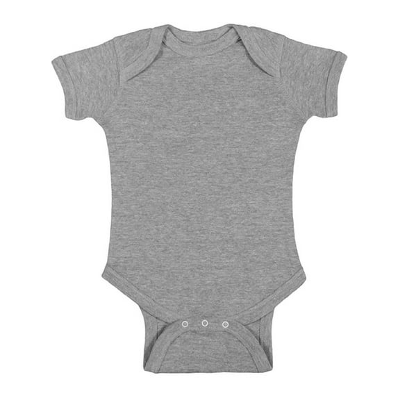 Perfect Baby Bodysuit Romper for Baby Girls Grey Short Sleeve One Piece Outfit