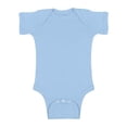 thumbnail image 1 of Perfect Baby Bodysuit Romper for Baby Girls Light Blue Short Sleeve One Piece Outfit, 1 of 4