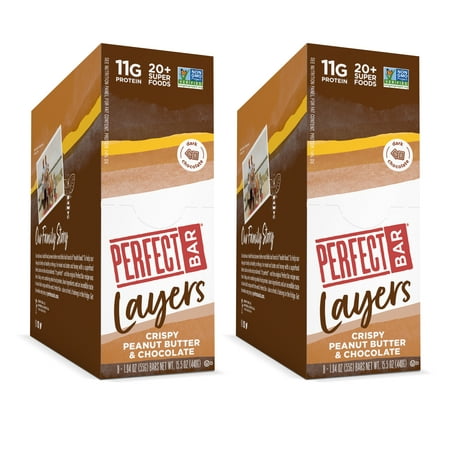 Perfect Bar Layers, Crispy Peanut Butter & Chocolate, 16 Count