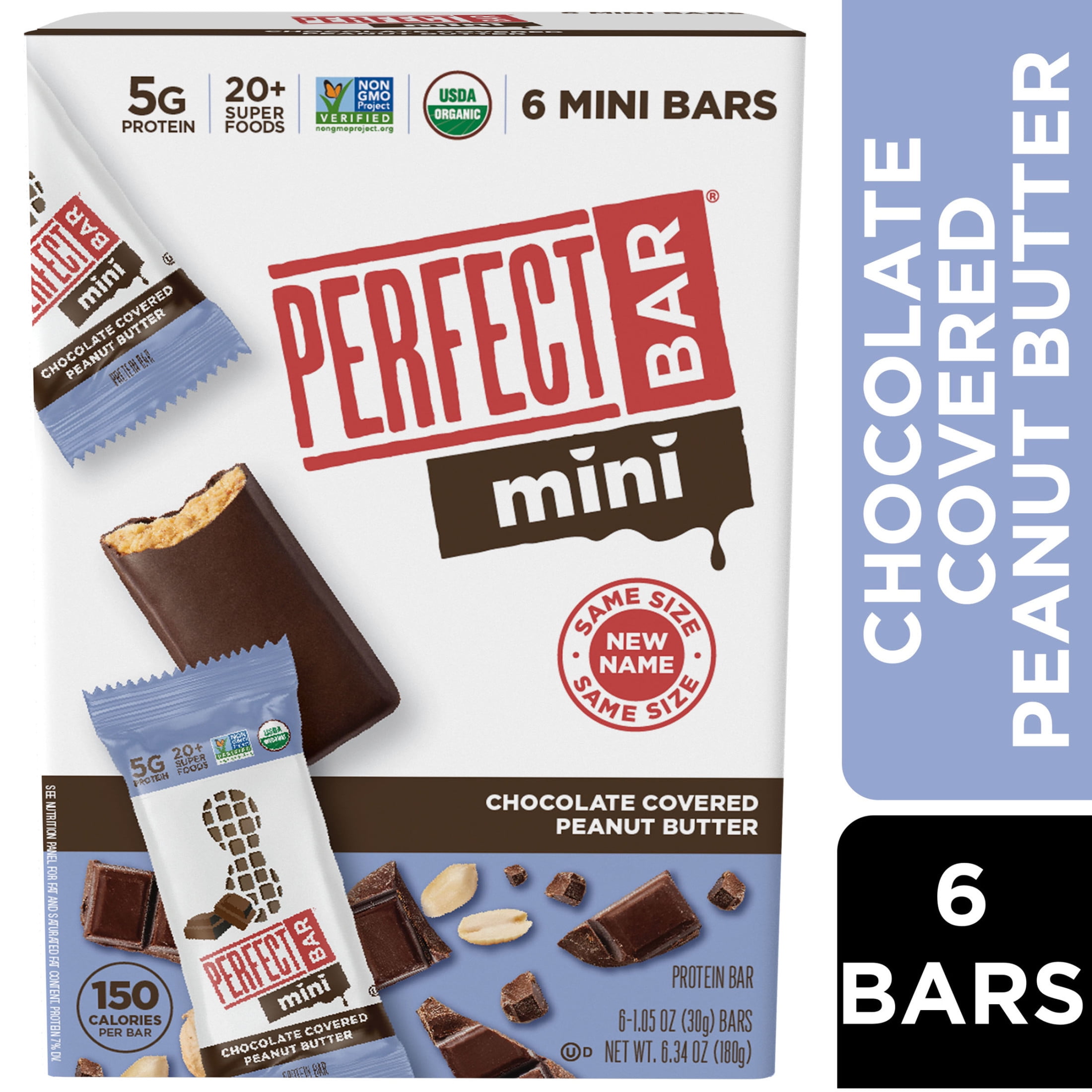 Perfect Bar Mini Gluten-Free Chocolate Covered Peanut Butter Protein ...