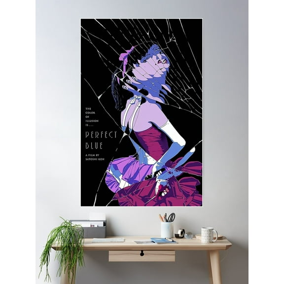 Perfect Blue Poster Poster Poster Wall Art, Modern Wall Decor For Living Room Bedroom, 8x12 UNFRAMED