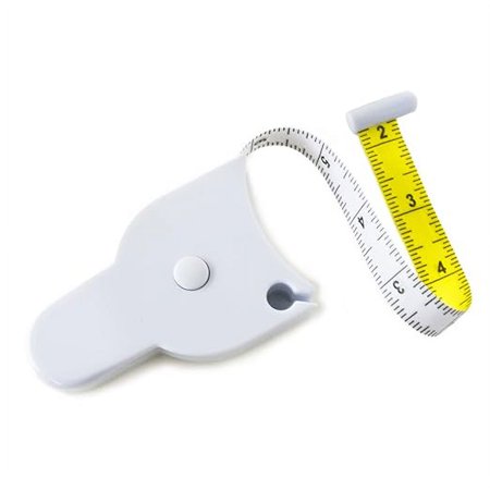 Perfect Body Tape Measure - 80 Inch Automatic Telescopic Tape Measure - Retractable Measuring Tape for Body: Waist, Hip, Bust, Arms, and More (White - 80 inch)
