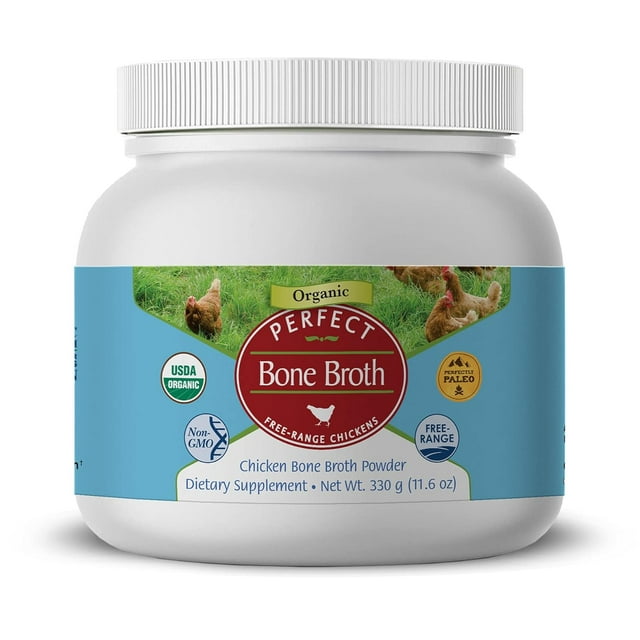 Perfect Bone Broth 330 Grams Organic FreeRange Chicken Bone Broth