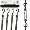 thumbnail image 1 of The Perfect Bungee 36-Inch Adjust-A-Strap Bungee with Nylon Hooks, UV Resistant, Heavy-Duty, Black, 4PK, 1 of 8