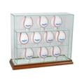 thumbnail image 1 of Perfect Cases 10UPBSB-W 12 Baseball Upright Display Case, Walnut, 1 of 1