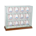 thumbnail image 1 of Perfect Cases 12UPBSB-W 12 Baseball Upright Display Case- Walnut, 1 of 3