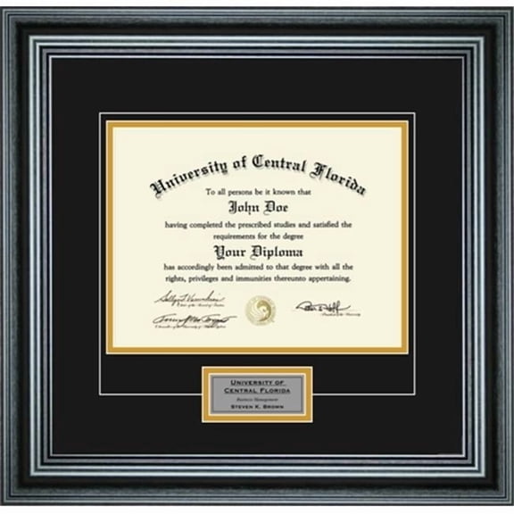 Perfect Cases 8.5 x 11 in. Single Diploma Frame with Engraving for Diploma