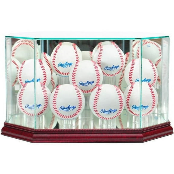 Perfect Cases - 9 Baseball Display Case, Cherry Finish