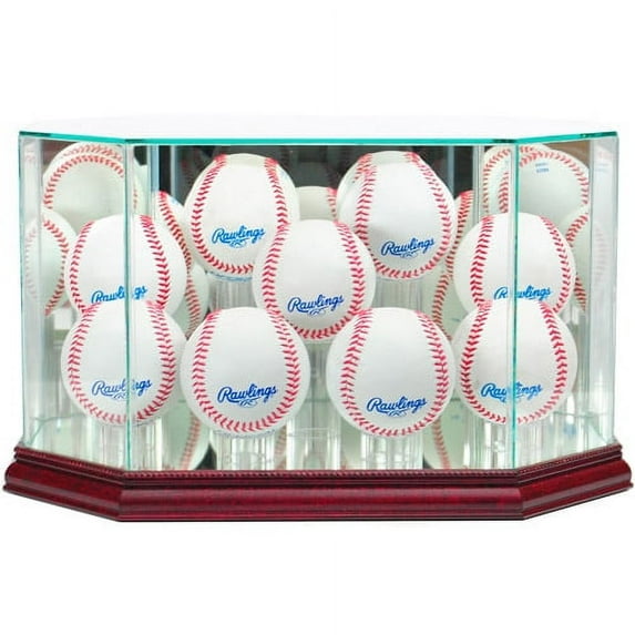 Perfect Cases - 9 Baseball Display Case, Cherry Finish
