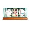 thumbnail image 1 of Perfect Cases  Card and Double Baseball Display Case, Walnut, 1 of 1