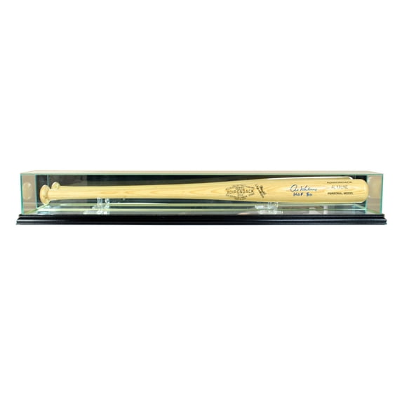 Perfect Cases - Glass Baseball Bat Display Case, Black Finish
