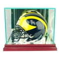 thumbnail image 1 of Perfect Cases - Mini Football Helmet Display Case, Cherry Finish, 1 of 2