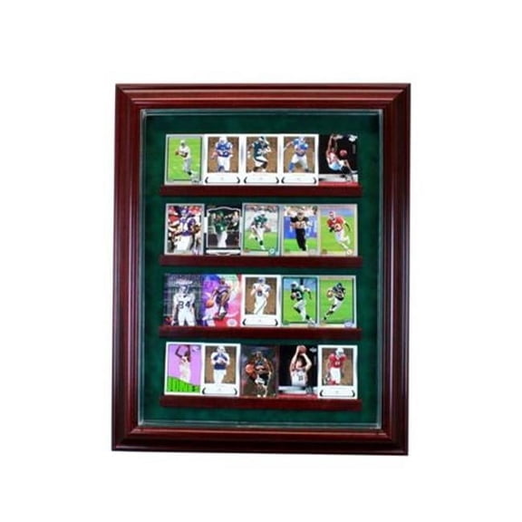 Perfect Cases PC-20CRDCB-C 20 Card Cabinet Style Display Case, Cherry