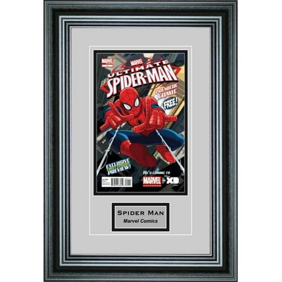 Perfect Cases SCMCENG-PM Single Comic Book Frame with Engraving in Premium Moulding
