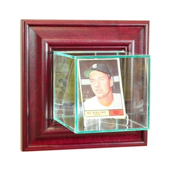 Perfect Cases WMCRD-C Wall Mounted Card Display Case, Cherry
