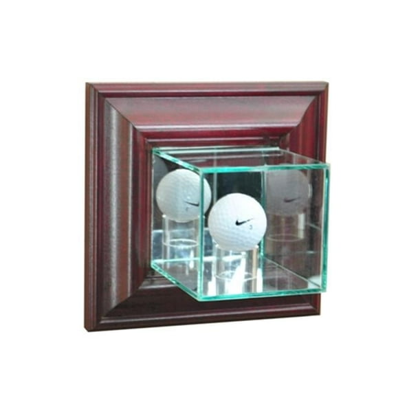 Perfect Cases WMGLF-C Wall Mounted Golf Display Case- Cherry