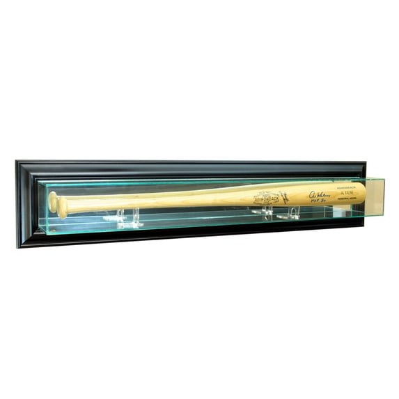 Perfect Cases - Wall Mounted Bat Display Case, Black Finish