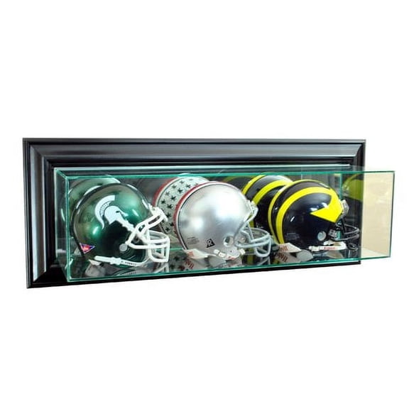 Perfect Cases and Frames Wall Mounted Triple Mini Football Display Case
