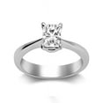 thumbnail image 1 of Perfect Cheap Solitaire Diamond Ring 0.33 Carat Princess Cut Diamond on Gold Half Carat Princess Cut Diamond on Gold, 1 of 3