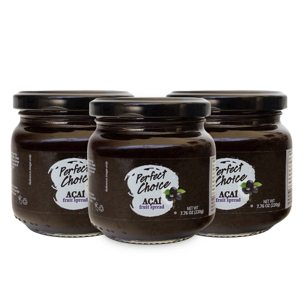 Perfect Choice Açaí Fruit Spread – Breakfast Topping for Toast, Yogurt & Smoothie Bowls – 7.76 oz