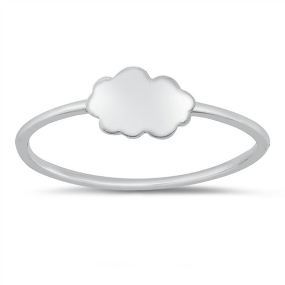 Perfect Cloud Ring .925 Solid Sterling Silver Band Jewelry Female Male Unisex Size 8