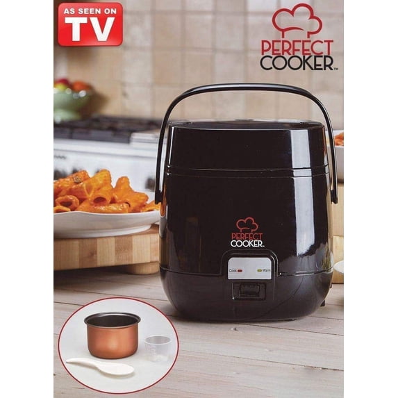 Ele Rice Cooker Perfect Cooker 3-Cup Electric Rice Cooker, Black - Walmart.com