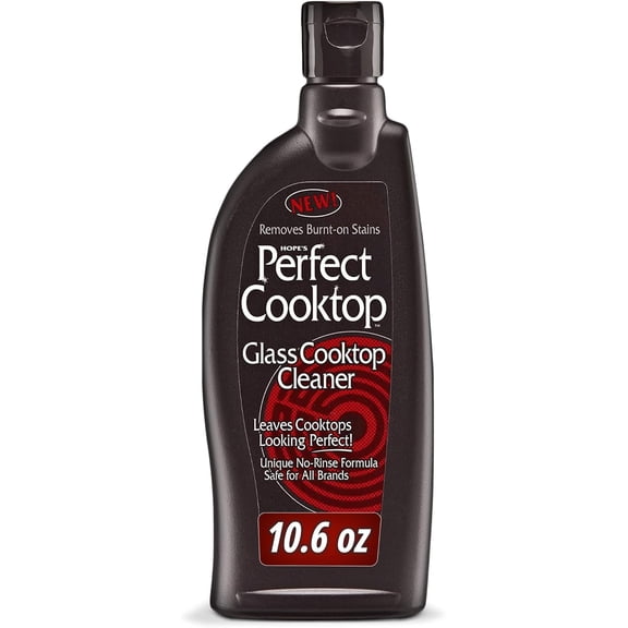 Perfect Cooktop Glass and Ceramic Cooktop and Stove Top Cleaner, Fast Acting and Removes Burnt on Stains from Glass Ceramic Smooth Top Ranges with its No Rinse Formula, 10.6 Oz, Pack of 1