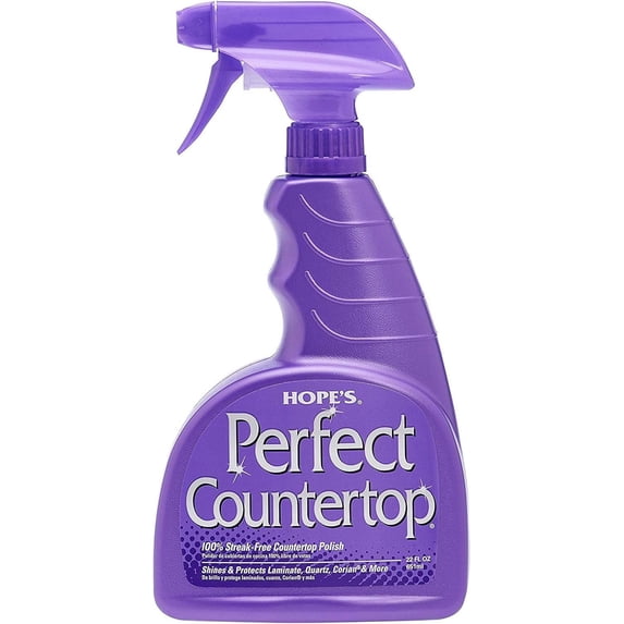 Perfect Countertop Cleaner and Polisher 22 ounces, No痕 Multi-Surface Cleaning Spray, Suitable for stone, laminate, granite, quartz, marble, each pack 1