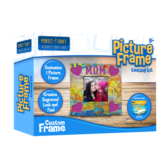 Perfect Craft Cast & Paint 4" Picture Frame Kit with Perfect Cast Casting Material