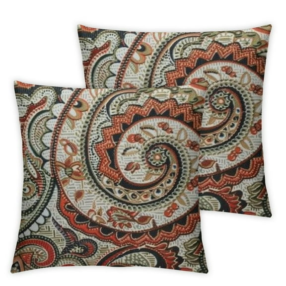 Perfect Crazy Rosewood Rectangular Throw Pillow, Red